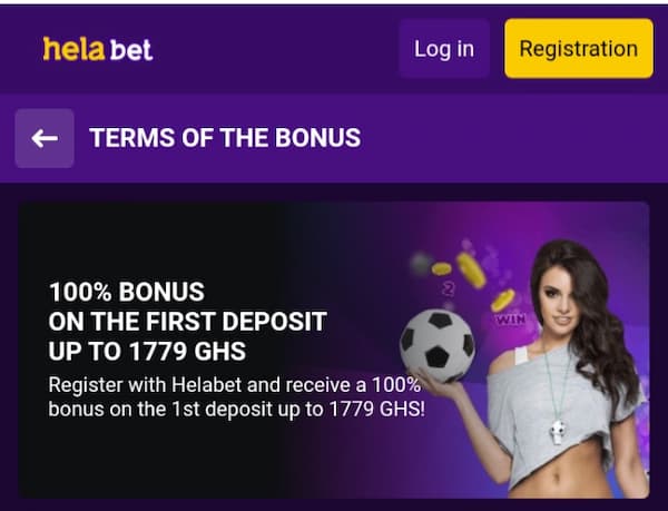 Helabet Sport First Deposit Bonus